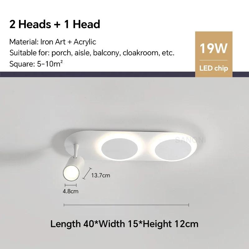 

Современные светодиодные потолочные люстры с точечным освещением для прохода, гостиной, столовой, спальни, интерьера, домашнего декора, светильники Cool White(no RC)