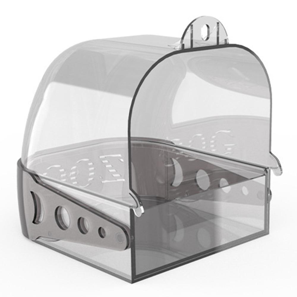 

Настенная душевая кабина для птиц, противоскользящая, многофункциональная, ванночка для купания попугаев, подвесная, выдвижная, коробка для купания птиц