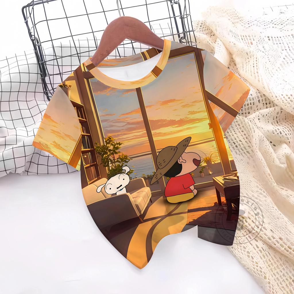 Summer T-Shirt 3D Print Boys Girls T-Shirts Casual Round Neck Short Sleeves Tops Kids Children's Clothing
