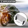 Motoforti Universal Motorcycle Windshield, Plastic, Rubber, Gray, 1 Pc