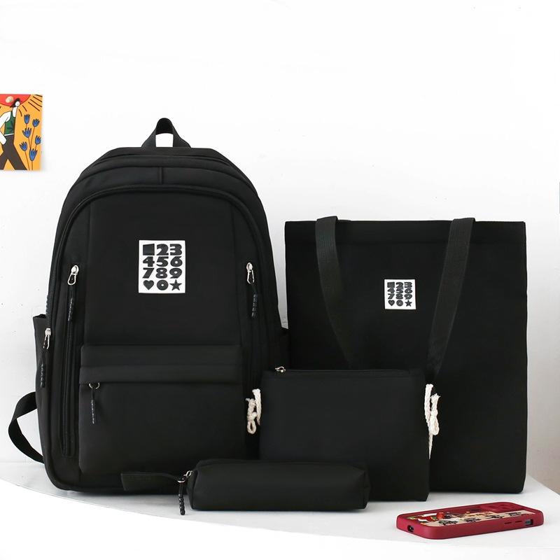 

TS JYL laptop bag,Korean Simple Casual Backpack Student Large Capacity School Handbag One size fits all чорний