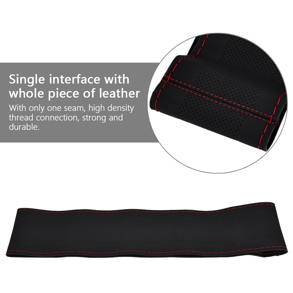 Univerzální protiskluzový kryt na volant z pravé kůže