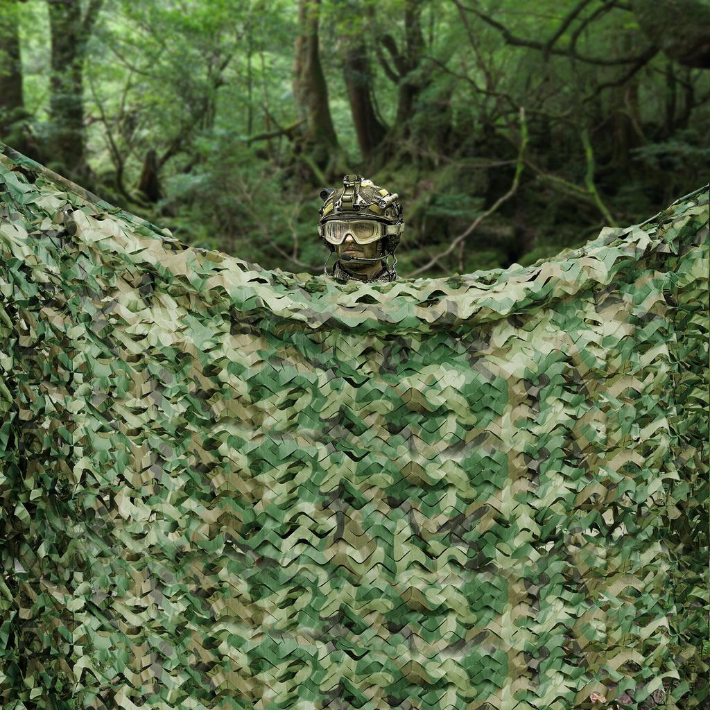 Lightweight & Foldable 8x8M Camouflage Net - Woodland Color for Hunting,Survival - Multi-Purpose Use for Cover,Decor,Photography