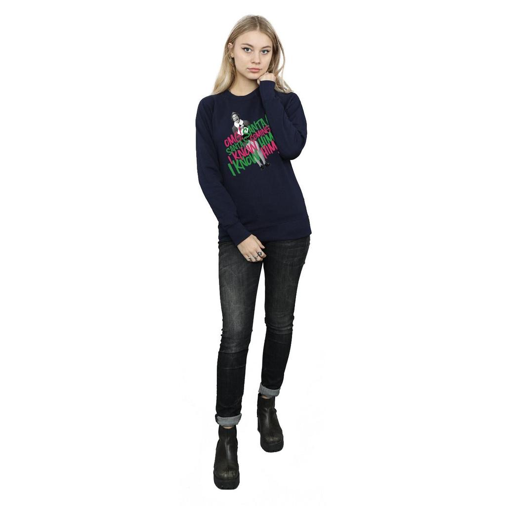 Elf Womens/Ladies Santa´s Coming Sweatshirt