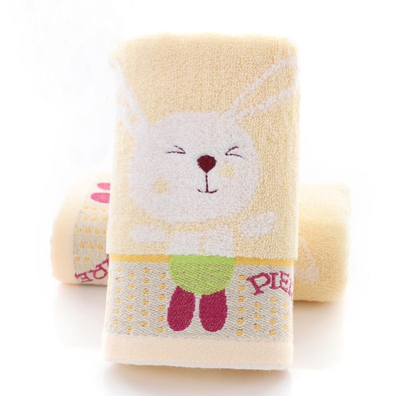 Baby Towel Cartoon Rabbit Face Bath Towels Washcloth Soft Cotton Children Bathroom Wipe Hand Handkerchief for Kids Adult 50x25cm