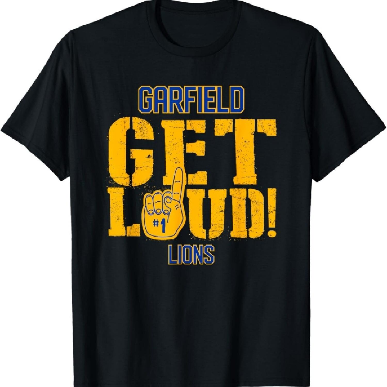 

Garfield High School GET LOUD Lions T-Shirt XXXXXL чорний