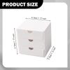 1/12 Dollhouse Cabinet 3 Layer Drawers Dolls House Decor Bedroom Ornament Miniature Desktop Filing