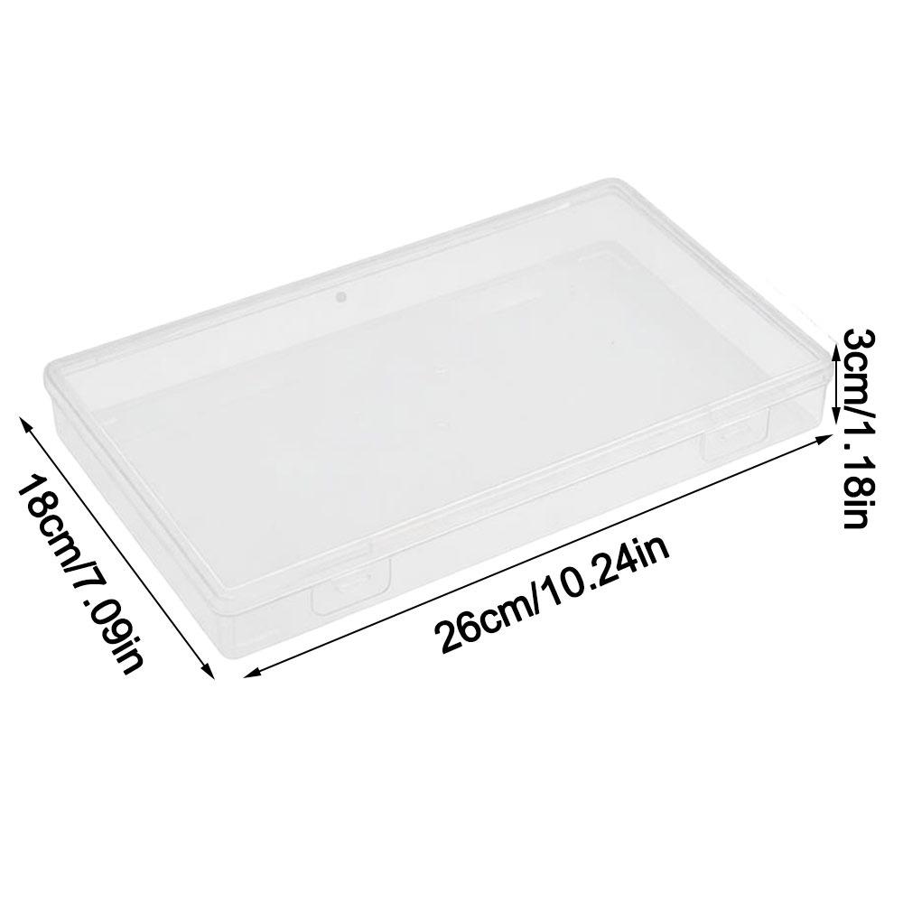 Transparent Desktop Storage Case Multifunctional Large Capacity Pencil Storage Box Dustproof Eco-Friendly PP Jewelry Organizer