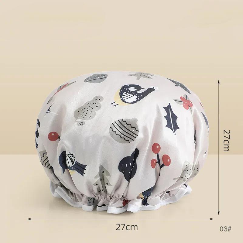 Waterproof Shower Cap for Girls Hair Bathing Cap Reusable Kitchen Hair Cover Oil Proof Dry Hair Treatment Cap