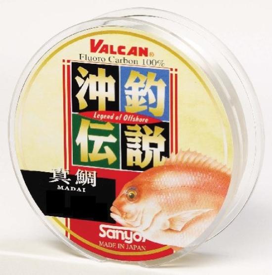 

Sanyo Nylon Fluorocarbon Line Vulcan Offshore Fishing Legend Red Sea Bream 120m Natural Clear #2