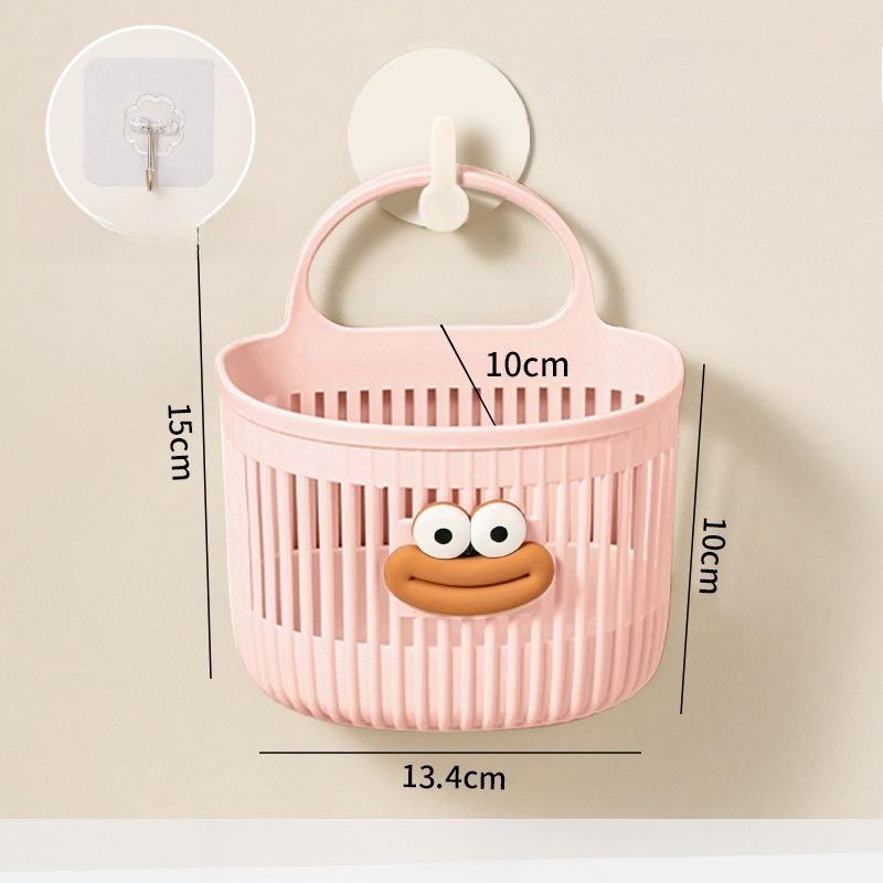 Multifunctional small hanging basket toilet bathroom discarded face towel storage basket kitchen dormitory bedside wall hanging basket