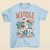 Maglietta da football Miami Jaylen Waddle Stile Cartone Animato