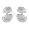 Ins Style Water Wave Irregular Earrings Unique Design Exaggerated Shell Stud Earrings Fashion Women Jewelry