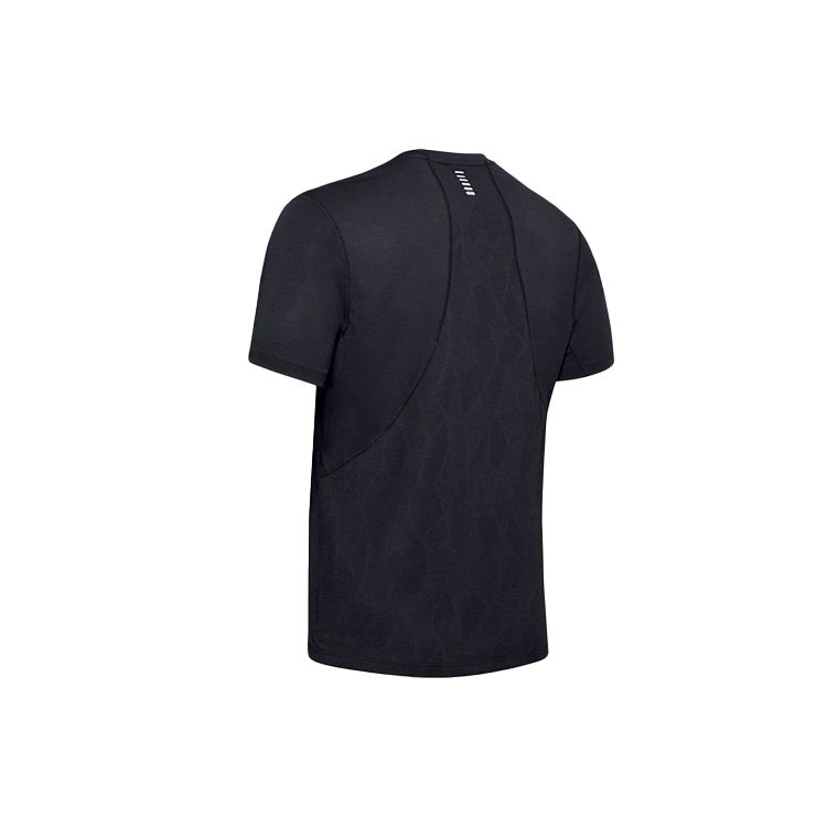 Under Armour Round Neck Sports T-Shirt Men Tops Black 1350096-001