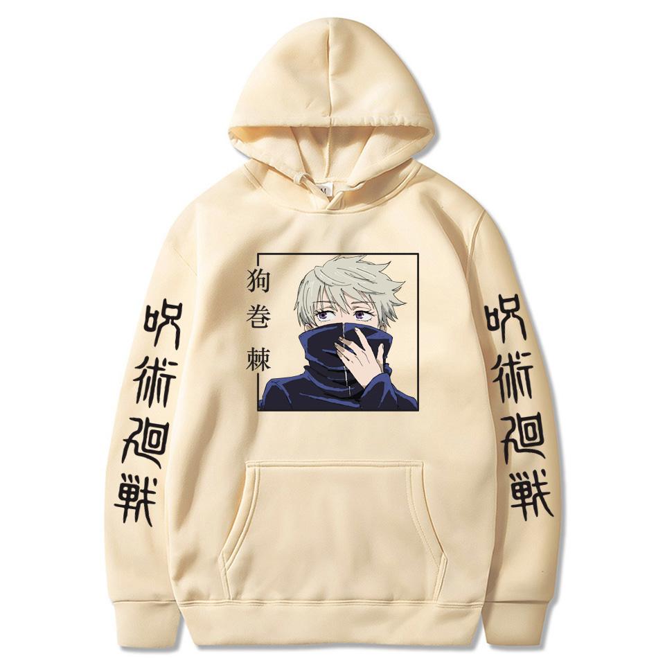 Oversized Manga Jujutsu Kaisen Tokyo Graphic Printed Hoodies Vintage Hooded Long Sleeves Hoodie Men Women Clothes