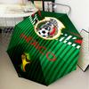 1PC Mexico Football Team Emblem Printed Umbrella Folding umbrella, automatic umbrella 8-Frame for Travel, camping Fan gifts Christmas Gifts