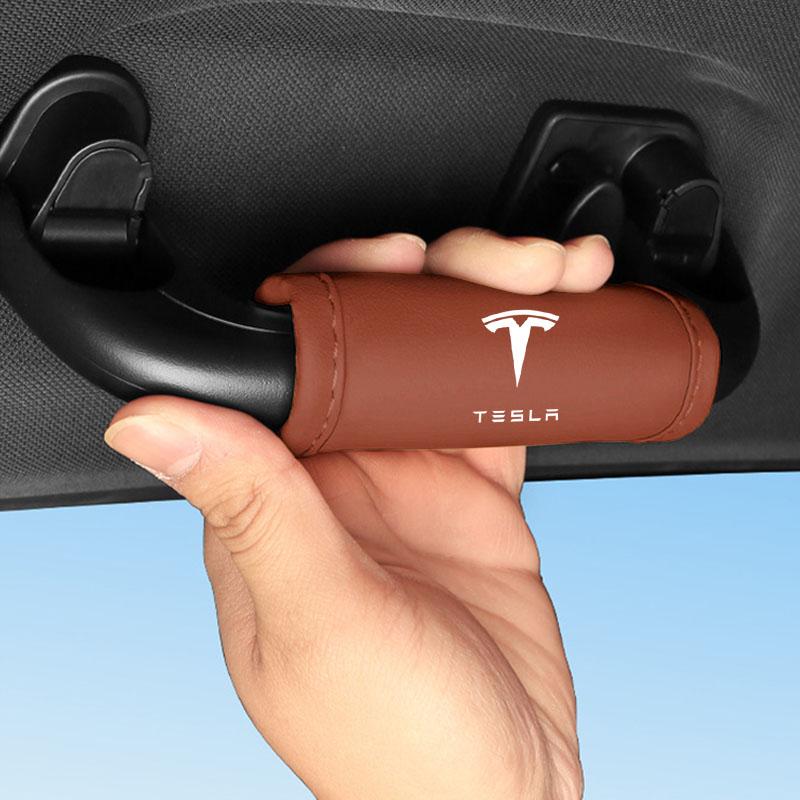 Capac de protecție mâner plafon interior auto, Mâner de tragere ușă auto, Mâner frână de mână pentru Tesla Model 3 Model S Model X Y Roadster Performance