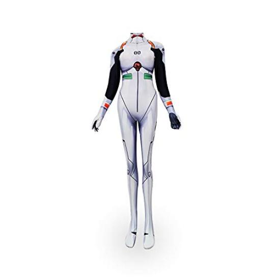 

Neon Genesis Evangelion EVA Rei Asuka Langley and Mari Illustrious Makinami Full Body Cosplay Costume Size [fun costumes] Ayanami, Soryu, Tights, белый