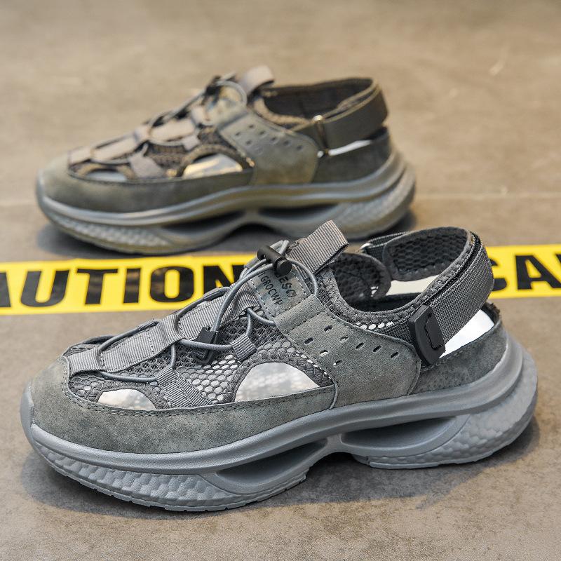 Summer New Hollow Breathable Fashion Mesh Dad Shoes Large Size Korean Version Casual Versatile Outdoor Men's Trendy Shoes