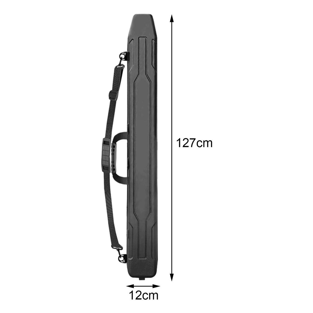 Fishing Rod Case Storage Bag Shoulder Bag Hard Shell Handbag Lightweight Organizer Fishing Pole Bag Fishing Rod Carrying Case