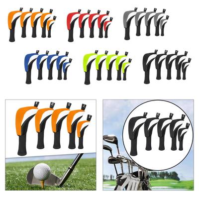 5 Stück Golfschlägerkopfhülle Golfschläger Schutzhülle Tragbare Golfholz-Kopfbedeckungen für Outdoor-Sportarten Männer Frauen Golfzubehör