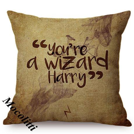 Vintage Classic Quotes Letter Art Print Sofa Throw Pillow Case Cotton Linen Home Decorative Square Chair Cushion Cover Cojines
