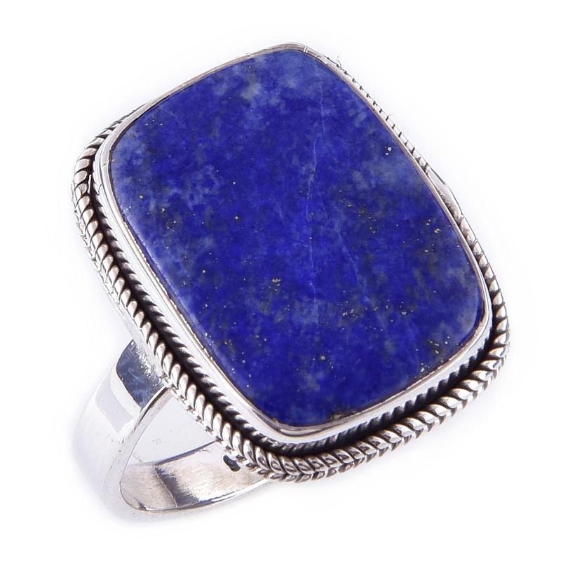 Natural Lapis Lazuli Gemstone Handmade 925 Solid Sterling Silver Ring S.10 T8e20