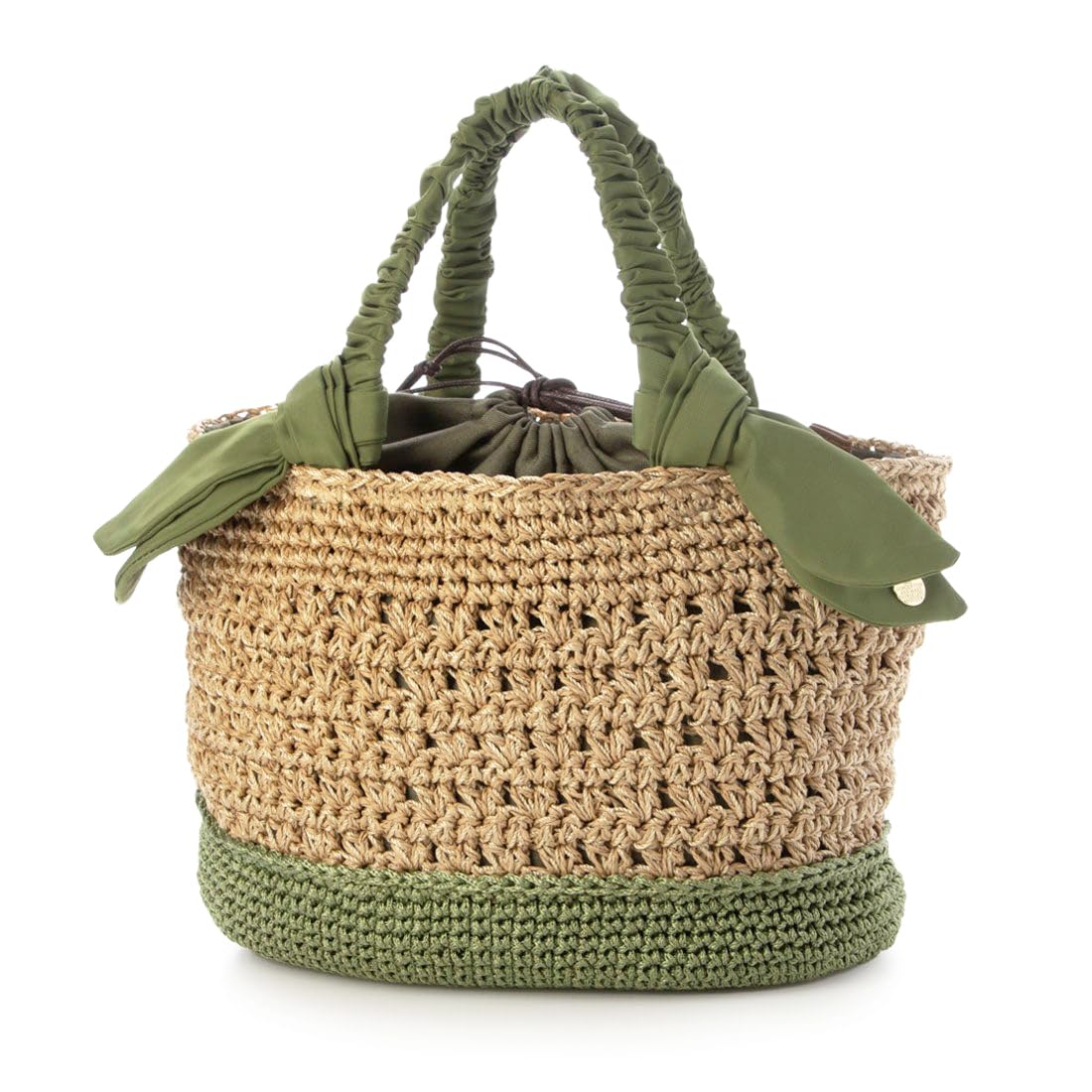 Плетеная сумка-тоут с переключателем-лентой