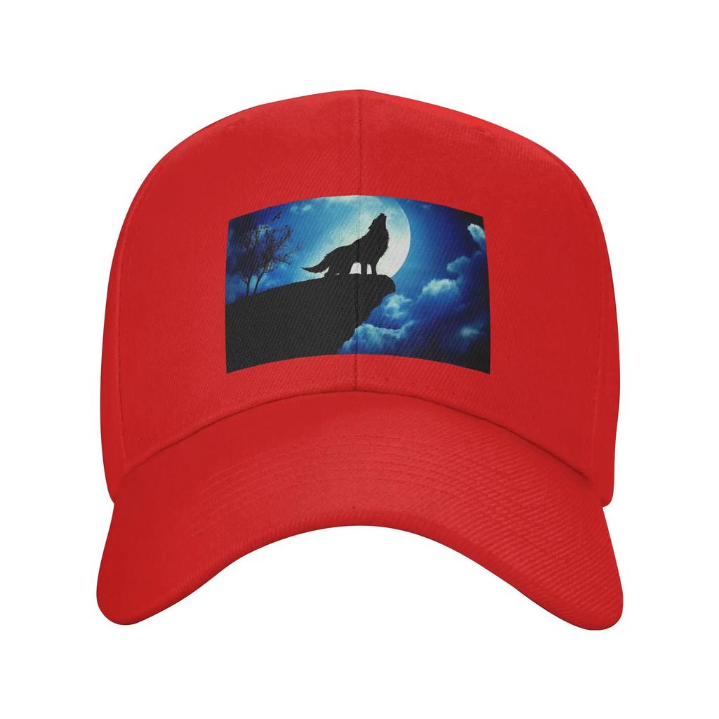Howling Wolf Baseball Caps Snapback Fashion Baseball Hats Breathable Casual Casquette Outdoor Unisex