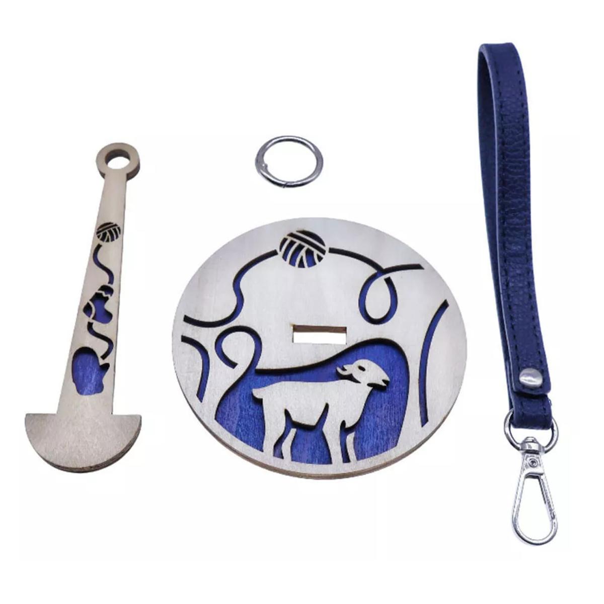 

Держатель пряжи на запястье, деревянный держатель клубков пряжи с ремешком на запястье, мини-держатель, портативный держатель пряжи для проектов «сделай сам», принадлежности для вязания крючком