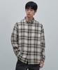 Relaxed Crinkle Ombre Check Shirt [White/Grey]
