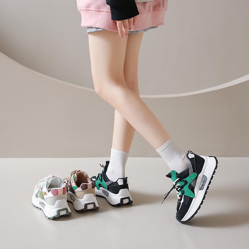 2025 Mori autumn and winter new products dopamine platform heightening board shoes women's versatile bread shoes women's sports dad shoes women