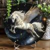 Vintage Space Galaxy Round Metal Wall Poster for Living Room