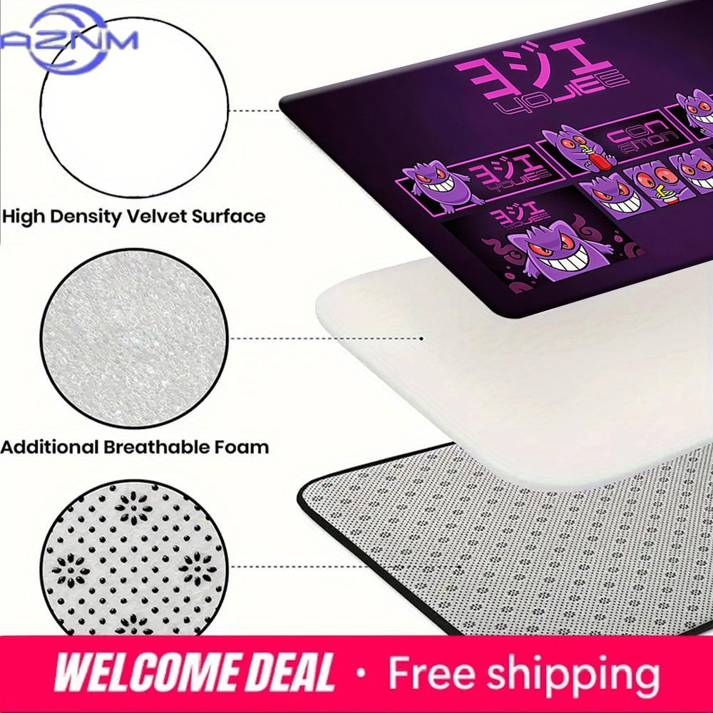 Pokemon Gengar Streetwear Style Print Non-slip Doormat Soft Floor Mat for Home Decor