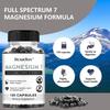 Bcuelov 7 types of magnesium composite capsules containing magnesium glycinate magnesium manganese citrate and vitamin B6 to aid sleep