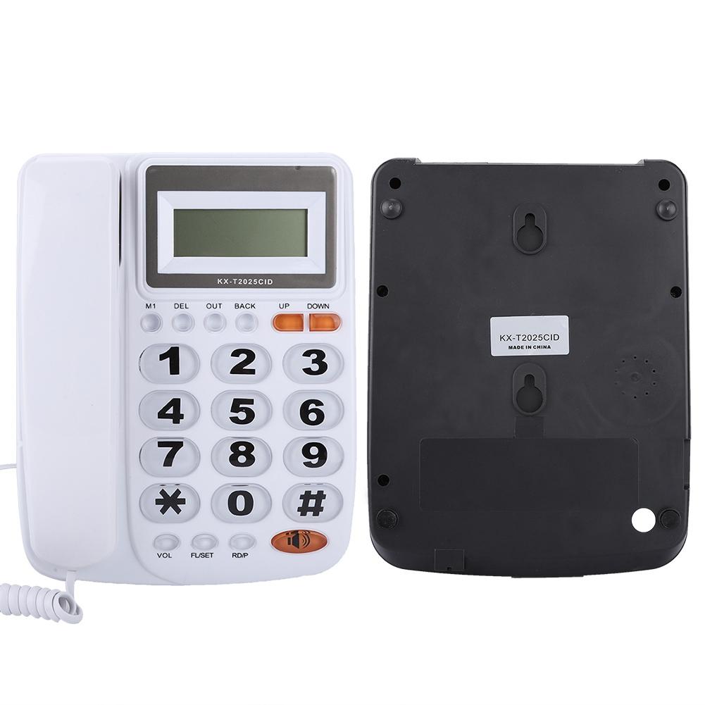 Desktop Corded Landline Telephone With Caller ID Display With Speakerphone for HomeOffice White