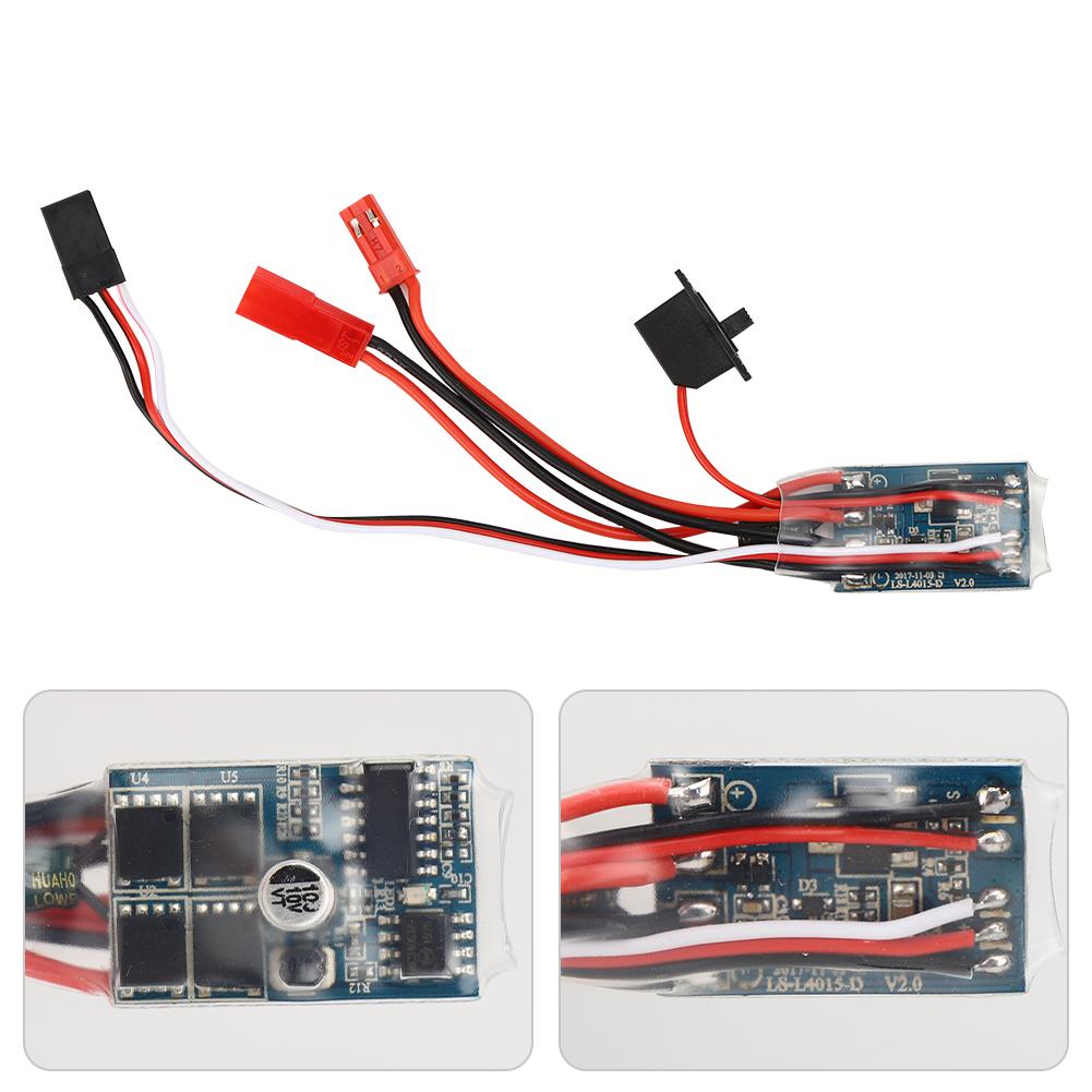 Brushed ESC Bidirectional 30A Electric Speed Controller with Brake for RC Car BoatBlack