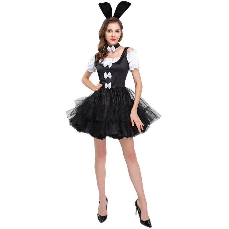 New Halloween Cosplay Tutu Bunny Dress Bunny Costume Game Uniform