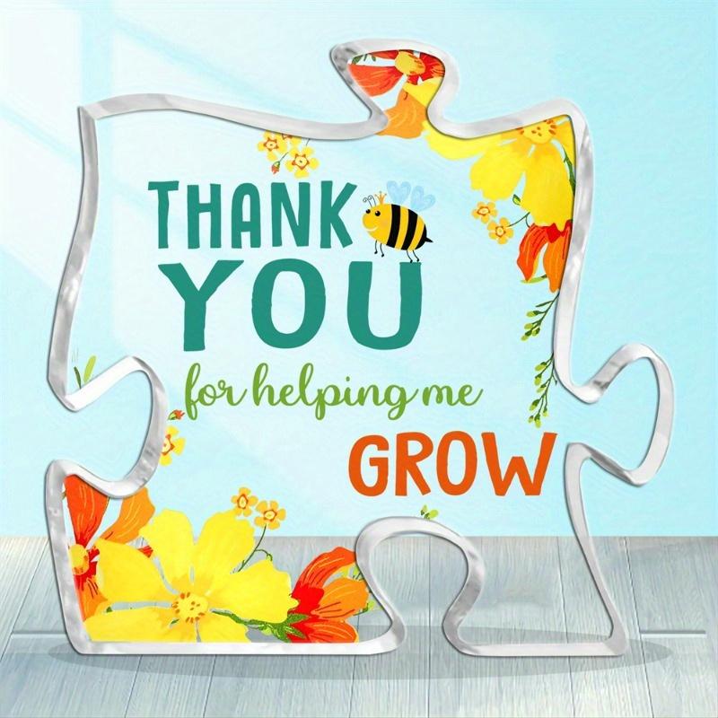 

Best Teacher Paperweight - Thank You Keepsake Gift for All Educators чистый