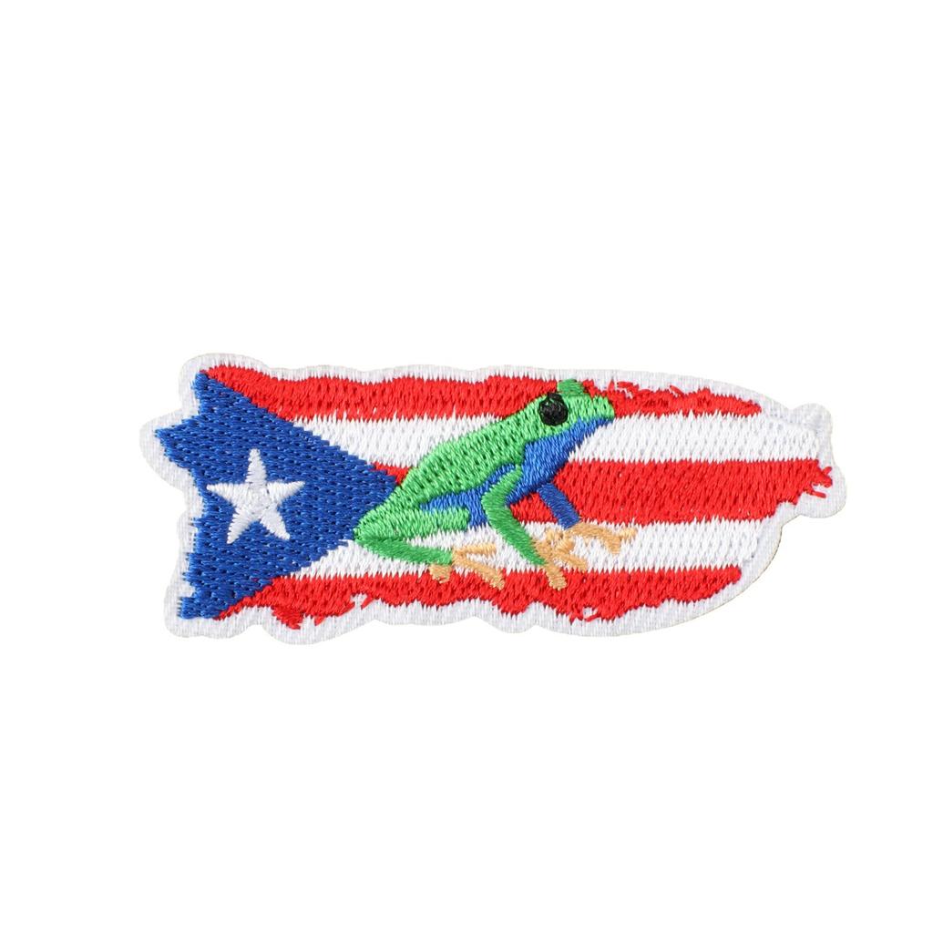 Puerto Rico Embroidery Cloth Sticker Clothes Decoration Patch Sticker Holiday Embroidery Chapter Boy Drum Tools Embroidery Chapter