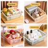 Großer rechteckiger Aufbewahrungskorb aus Kunststoff für den Kindergarten, verdickter Desktop-Snack-Organizer und Gemüsewaschschale