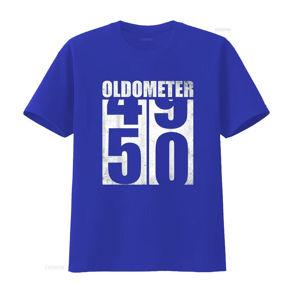 50. Geburtstag Oldometer 49 50 Vintage Lustig s T-Shirt vintage Gewaschen Leicht gedehnt Weich Vielseitig Bequem Atmungsaktiv