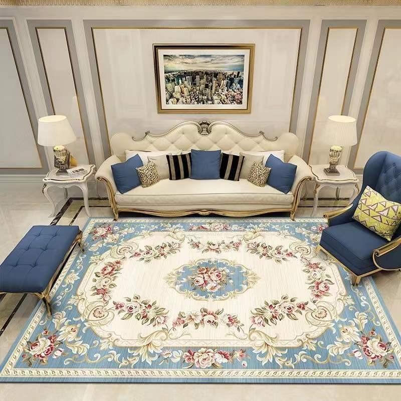 European Style Living Room Carpet, Sofa, Coffee Table Carpet, Large Area Bedroom Bedside Carpet
