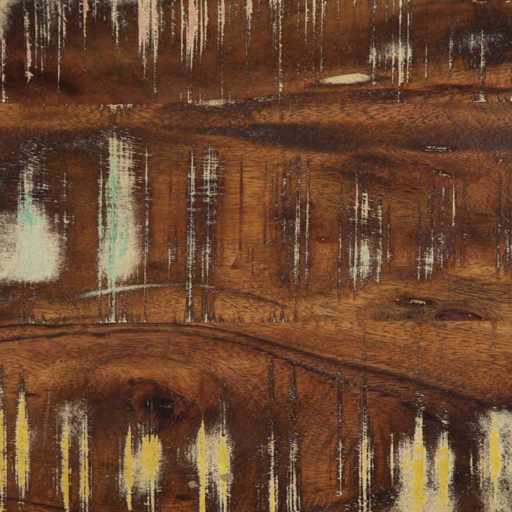 Bench Multicolored 60x35x45 Cm Solid Wood Reclaimed Wood