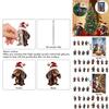 Christmas Countdown 24 Day Dog Pet Pendant With Acrylic Material For Holiday Decor And Gift Giving