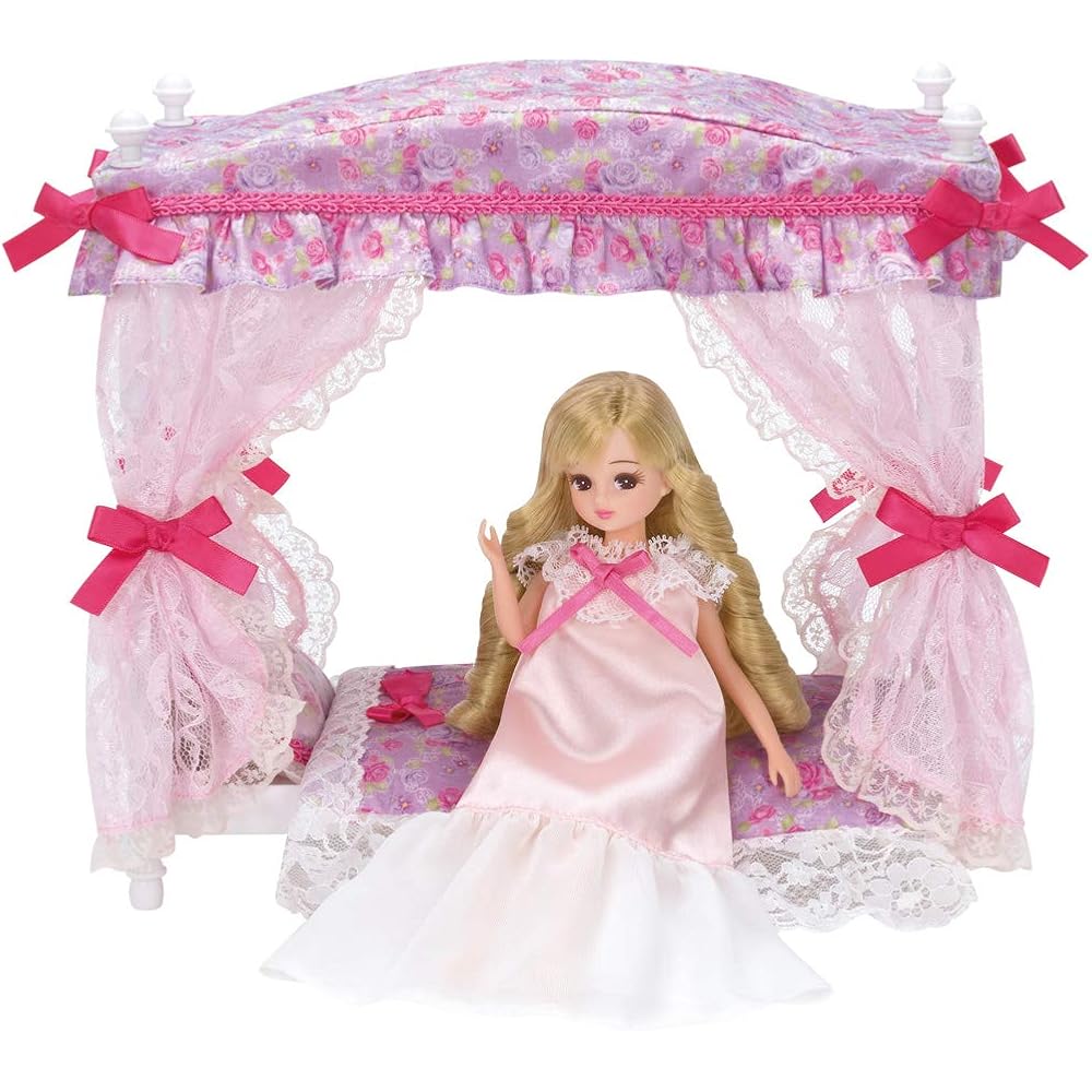 Licca-chan LF-07 Dreamy Princess Bed Set Doll Accessories Pink