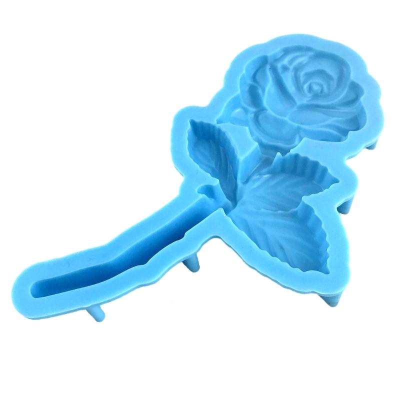 Flower Silicone Resin Mold,Rose Epoxy Resin Casting Mold for DIY Craft Car Pendant Jewelry Making Keychain Silicone Mold