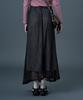 Sitipabjeu [Cp] Net Layered See-Through Banding Long Skirt [Black] Kcl.