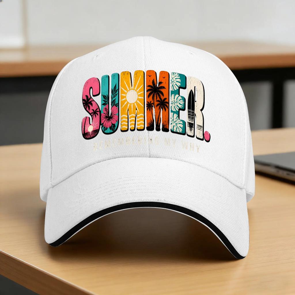 Summer Remembering My Why Baseball Cap Vintage Unisex Unisex Hip Hop Hats Sun Visor Design Tennis Skate Snapback Cap Birthday Gift