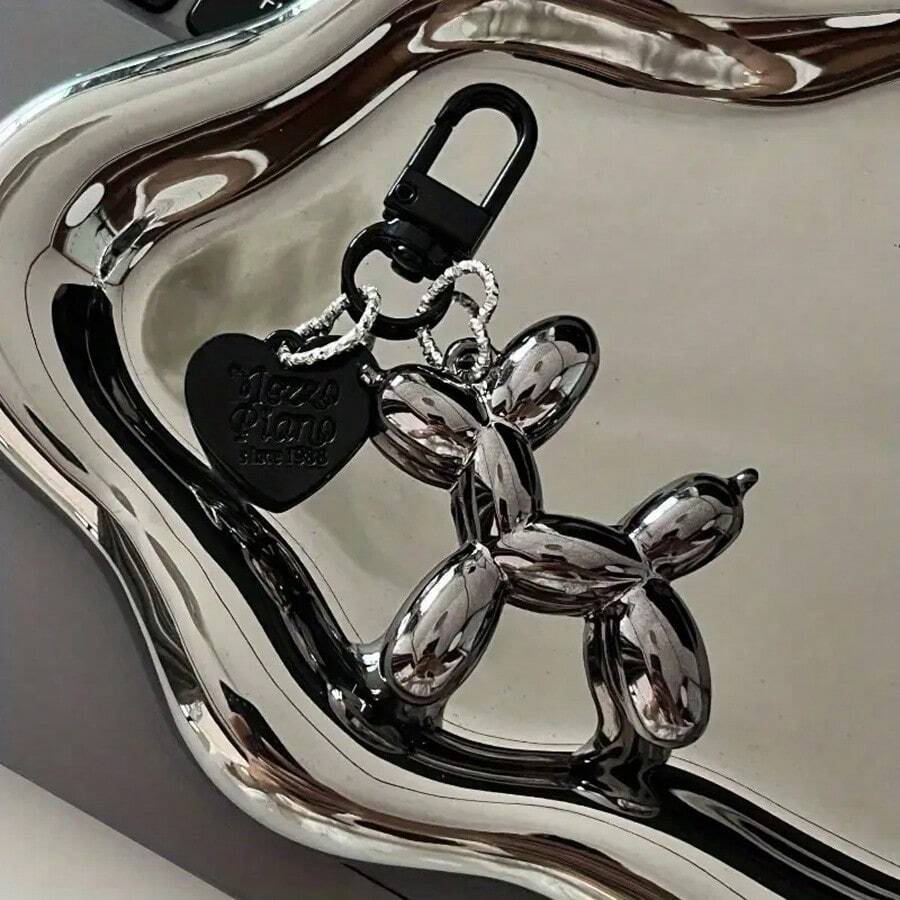 1pc Cute Balloon Dog Keychain Fashion Y2K Women Bag Pendant Jewelry Keychain Men's Women's Car Keychain Fun Keychain Accessories